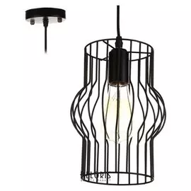 Светильник "Литаго" 1х40вт E27 черный 18х18х100 см.