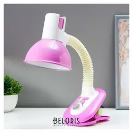 Светильник на прищепке "Бабочка" 40W E27 розовый 10x14x40 см