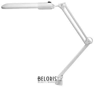 Светильник настольный "Дельта", на струбцине, люминесцентный, 11 Вт, белый, высота 70 см, 2G7