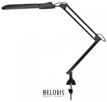 Светильник настольный "Дельта", на струбцине, люминесцентный, 11 Вт, черный, высота 70 см, 2G7