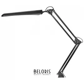 Светильник настольный "Гермес", на струбцине, светодионый, 8 Вт, сенсорный выключатель, черный, высота 60 см