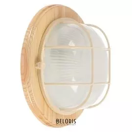 Светильник НБО 03-60-012 ухл4, 60 Вт, е27, 220 В, Ip54, ∅220, до +130°, с реш., цвет клён