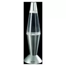 Светильник ночник лава "Тайфун" подсветка меняется серебро 32 см