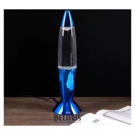 Светильник ночник "Смерч" LED USB RGB синий 10х10х35 см.