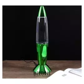 Светильник ночник "Смерч" LED USB RGB зеленый 10х10х35 см.