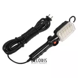 Светильник переносной светодиодный Tundra с выключателем, 12 Вт, 25 Led, 10 метров, черный