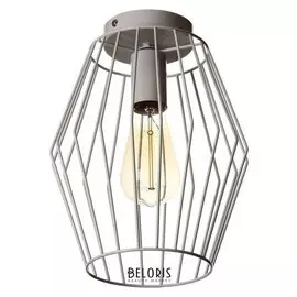 Светильник "Ромб" 1х40вт E27 белый 22х22х100 см.