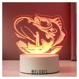 Светильник "Рыбак" LED RGB от сети 18,2х14,5 см
