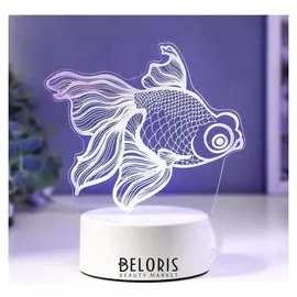 Светильник "Рыбка" LED RGB от сети 15,3х14,4 см