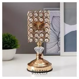 Светильник с выключателем 16015/1 G4 20вт золото 9х9х25 см