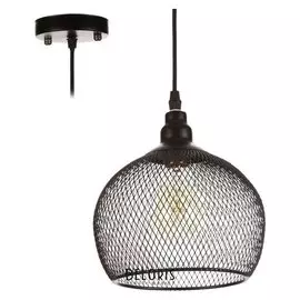 Светильник "Шар" 1х40вт E27 черный 22х22х120 см.