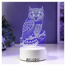 Светильник "Сова" LED RGB от сети