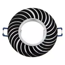 Светильник встраиваемый Italmac Stella 51 4 02, Gu5.3, алюминий, неповорот., черный/хром