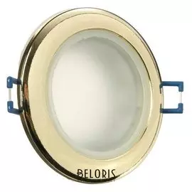 Светильник встраиваемый влагозащищенный Ecola Mr16 Dl80, Gu5.3, Ip65, 32х93, цвет золото