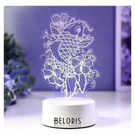 Светильник "Золотая рыбка" LED RGB от сети 13х20,2 см