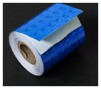 Светоотражающая лента Torso, самоклеящаяся, синяя, 5 см х 3 м