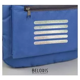 Светоотражающая термонаклейка «Полосы», 10 × 1 см, 5 шт на листе, цвет серый