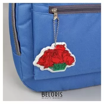 Светоотражающий элемент «Букет роз», 7 × 5,5 см, цвет красный/зелёный