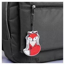 Светоотражающий элемент «Лиса», 8 × 6 см, цвет оранжевый