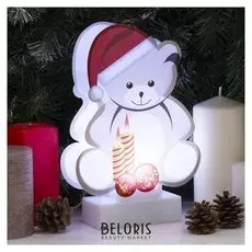 Световая картинка на подставке "Мишка", SMD 2835, 8 Led, 3*аа (Не в комплекте)