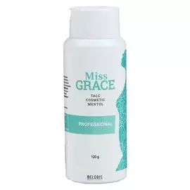 Тальк косметический Miss Grace Professional для депиляции с ментолом, 120 г