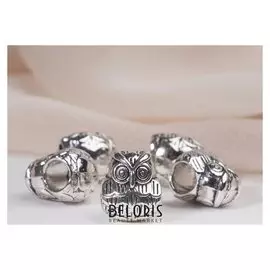 Талисман "Филин" мудрый, цвет серебро