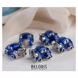 Талисман "Машина", цвет синий в серебре