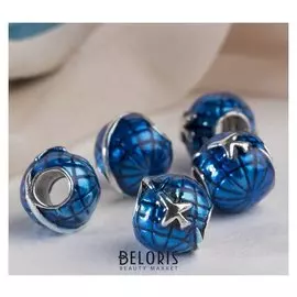 Талисман "Самолёт" в полёте, цвет синий в серебре