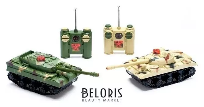 Танковый бой «Танковое сражение», на радиоуправлении, 2 танка, свет и звук