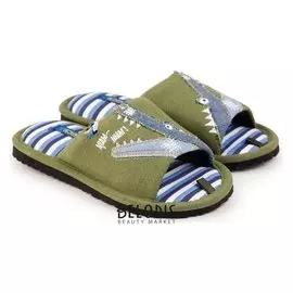 Тапочки детские, цвет хаки, размер 30