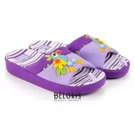 Тапочки детские, цвет сиреневый, размер 32
