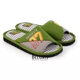 Тапочки мужские, цвет зелёный, размер 38