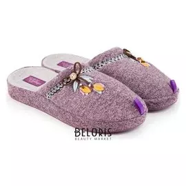 Тапочки женские, цвет баклажан, размер 37