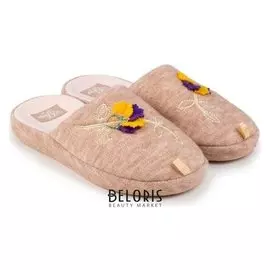 Тапочки женские, цвет бежевый, размер 40