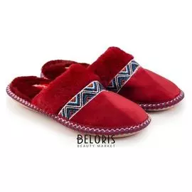 Тапочки женские, цвет бордовый, размер 38