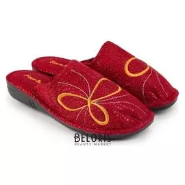 Тапочки женские, цвет бордовый, размер 39