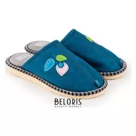 Тапочки женские, цвет изумрудный, размер 39