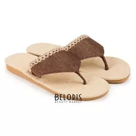 Тапочки женские, цвет коричневый, размер 38-39