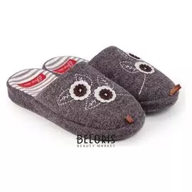 Тапочки женские, цвет серый, размер 37