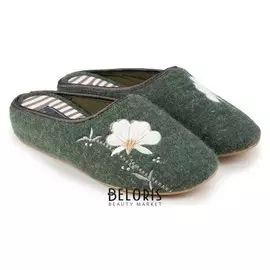Тапочки женские, цвет зелёный, размер 39