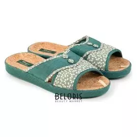 Тапочки женские, цвет зелёный, размер 39