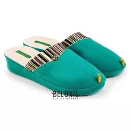 Тапочки женские, цвет зелёный, размер 39