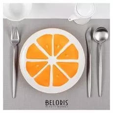 Тарелка «Апельсин», 20×2 см, цвет оранжевый