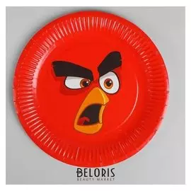Тарелка бумажная Angry Birds, набор 6 шт., 23 см