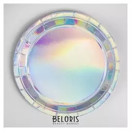 Тарелка бумажная, набор 6 шт.