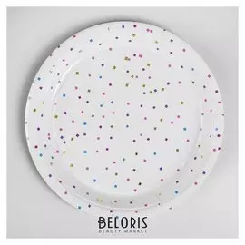 Тарелка бумажная «Россыпь», с теснением, набор 6 шт.