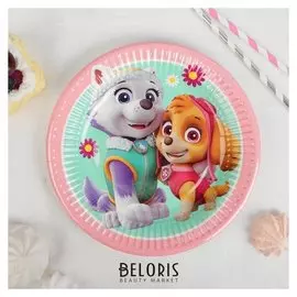 Тарелка бумажная «Щенячий патруль», 20 см, набор 8 шт.
