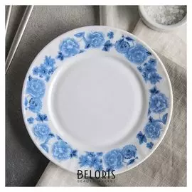 Тарелка десертная D=17,5 см "Синий бриз"