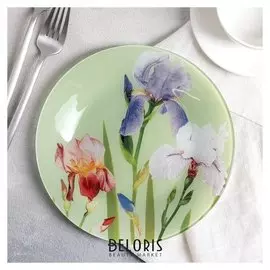 Тарелка десертная «Ирисы», D=20 см
