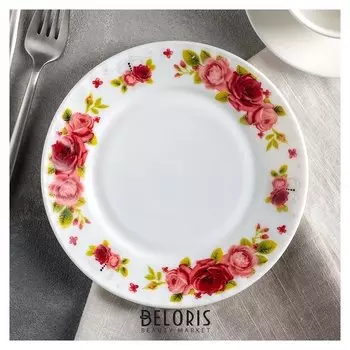 Тарелка десертная «Поэзия роз», 17,5 см